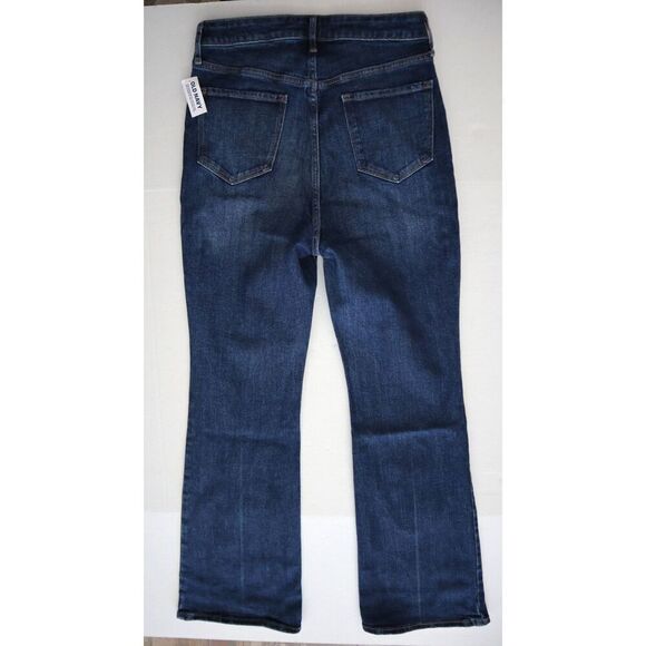 Old Navy 647508-00 Women's Sz 10 Dark Blue Higher High-Rise Flare Denim Jeans - Picture 2 of 10